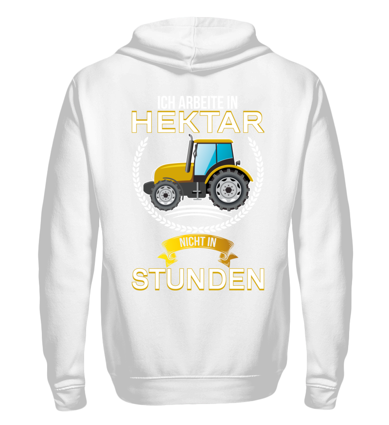 Zip up hoodie with print on the backside 