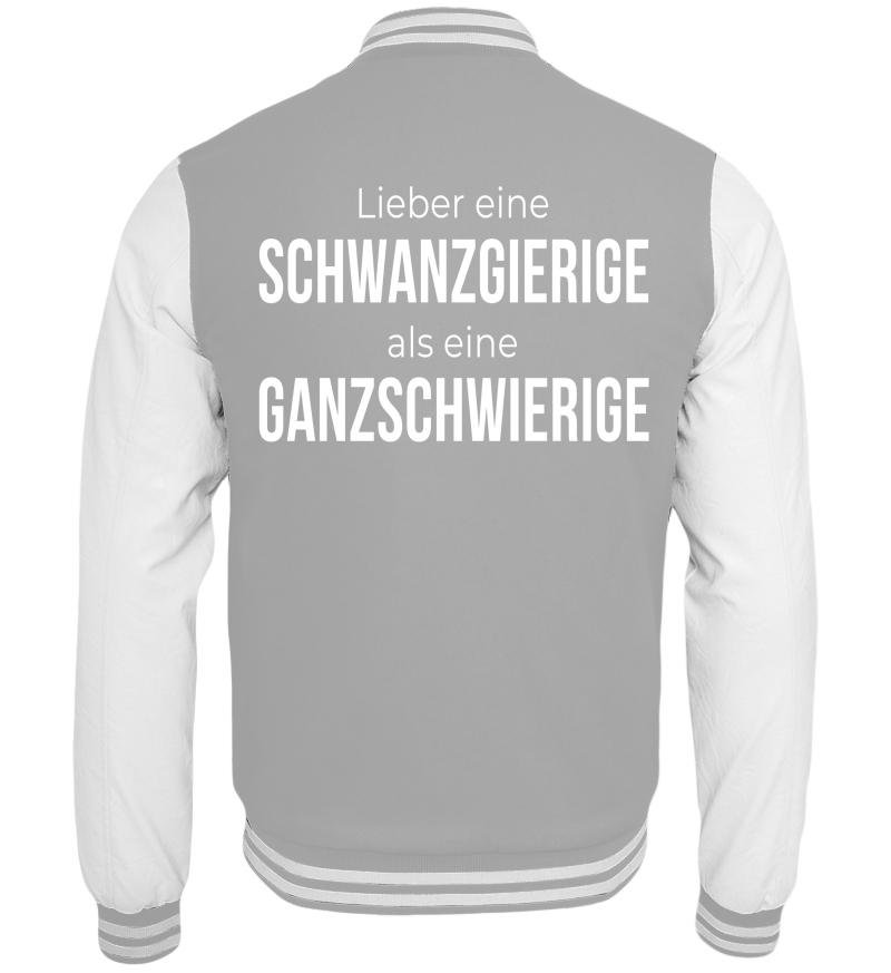 College Jacket with print on the backside