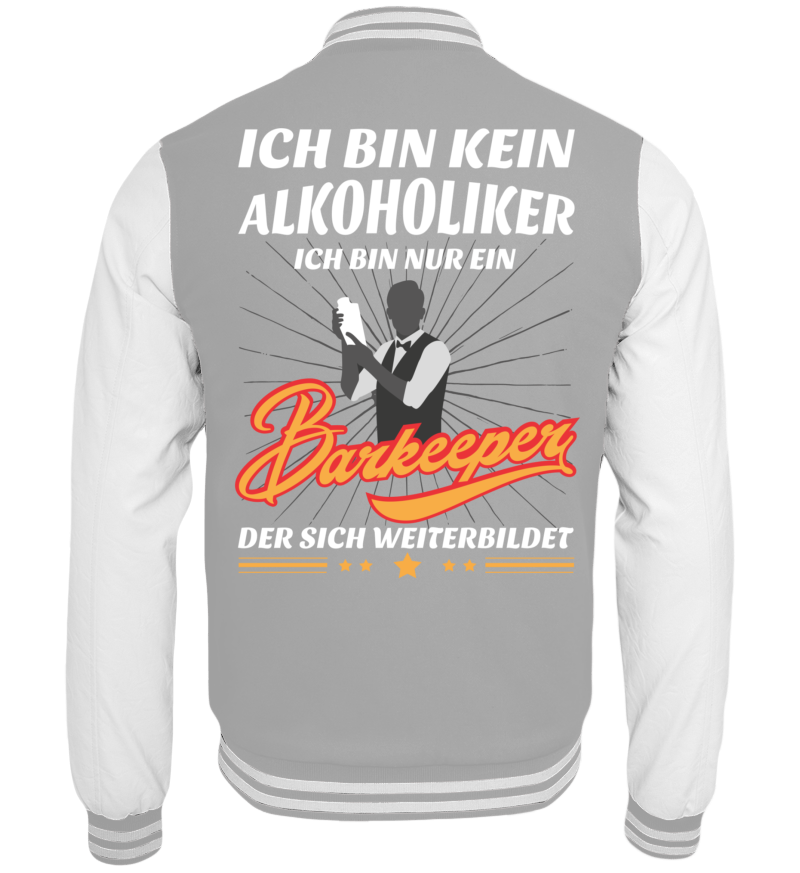 College Jacket with print on the backside